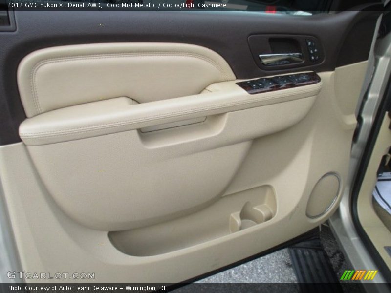 Gold Mist Metallic / Cocoa/Light Cashmere 2012 GMC Yukon XL Denali AWD