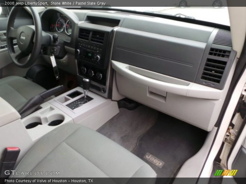 Stone White / Pastel Slate Gray 2008 Jeep Liberty Sport