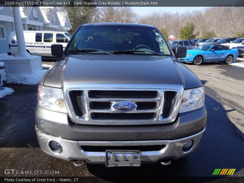 Dark Shadow Grey Metallic / Medium/Dark Flint 2008 Ford F150 XLT SuperCrew 4x4
