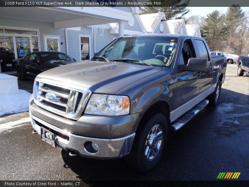 Dark Shadow Grey Metallic / Medium/Dark Flint 2008 Ford F150 XLT SuperCrew 4x4