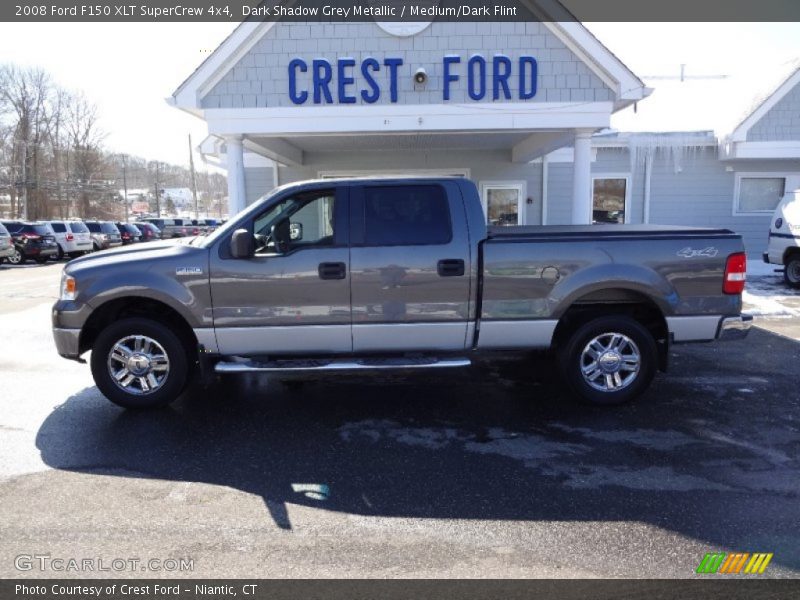 Dark Shadow Grey Metallic / Medium/Dark Flint 2008 Ford F150 XLT SuperCrew 4x4