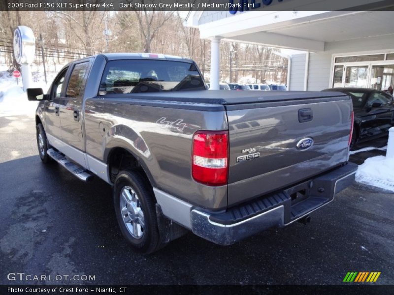 Dark Shadow Grey Metallic / Medium/Dark Flint 2008 Ford F150 XLT SuperCrew 4x4