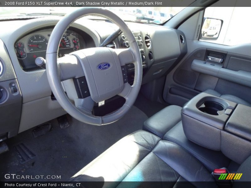 Dark Shadow Grey Metallic / Medium/Dark Flint 2008 Ford F150 XLT SuperCrew 4x4