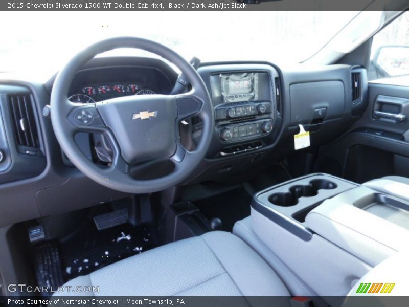 Dark Ash/Jet Black Interior - 2015 Silverado 1500 WT Double Cab 4x4 