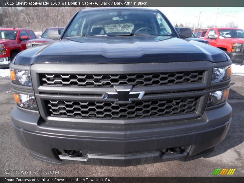 Black / Dark Ash/Jet Black 2015 Chevrolet Silverado 1500 WT Double Cab 4x4