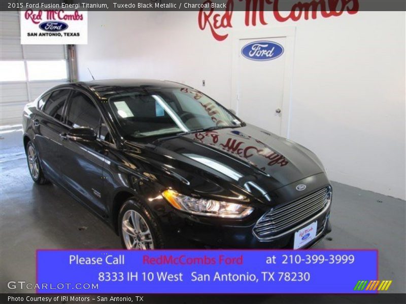Tuxedo Black Metallic / Charcoal Black 2015 Ford Fusion Energi Titanium