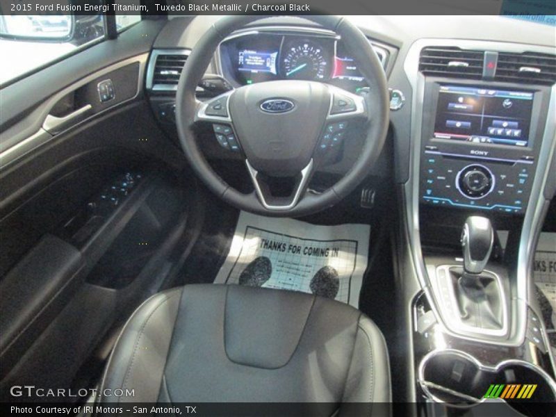 Tuxedo Black Metallic / Charcoal Black 2015 Ford Fusion Energi Titanium