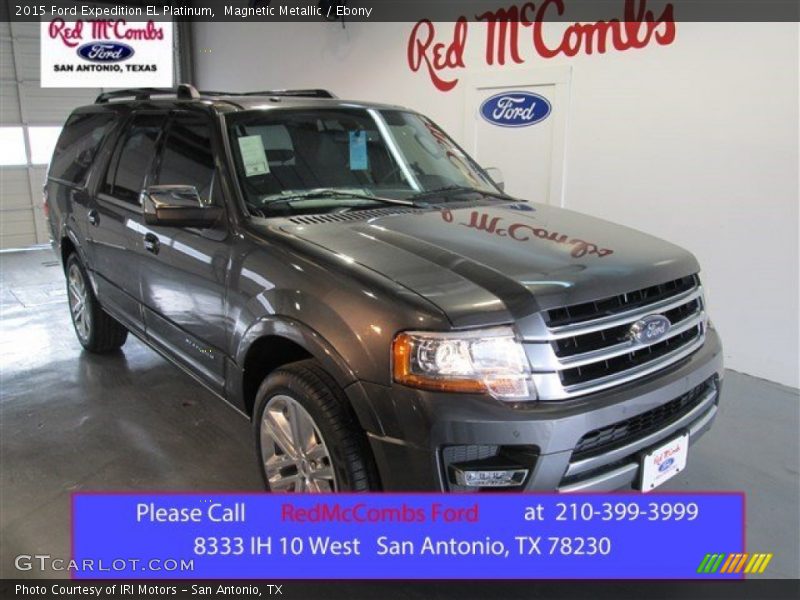 Magnetic Metallic / Ebony 2015 Ford Expedition EL Platinum