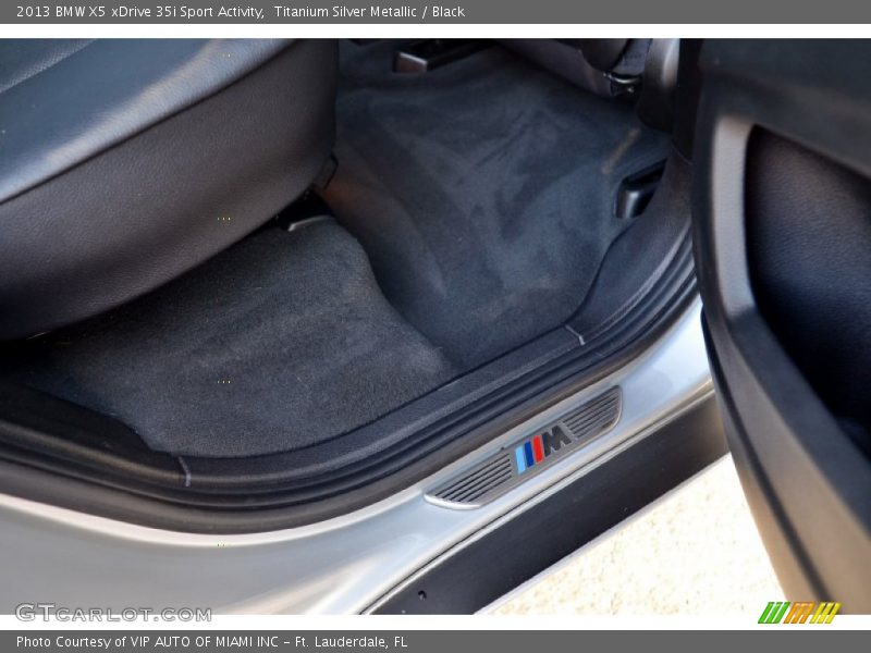Titanium Silver Metallic / Black 2013 BMW X5 xDrive 35i Sport Activity