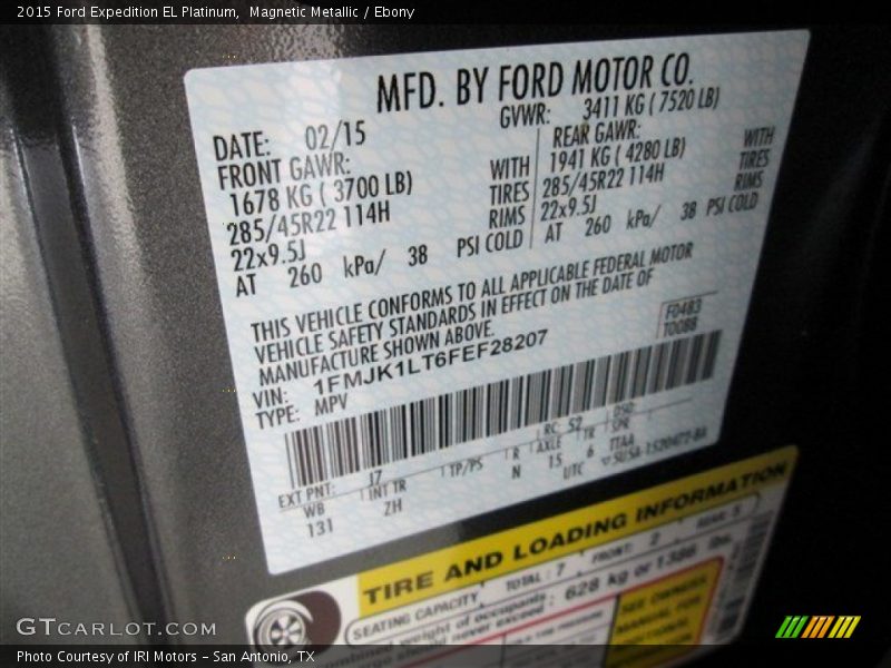 Magnetic Metallic / Ebony 2015 Ford Expedition EL Platinum