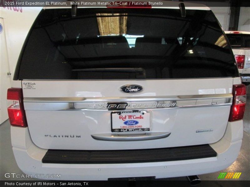 White Platinum Metallic Tri-Coat / Platinum Brunello 2015 Ford Expedition EL Platinum