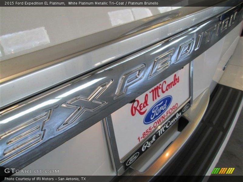 White Platinum Metallic Tri-Coat / Platinum Brunello 2015 Ford Expedition EL Platinum