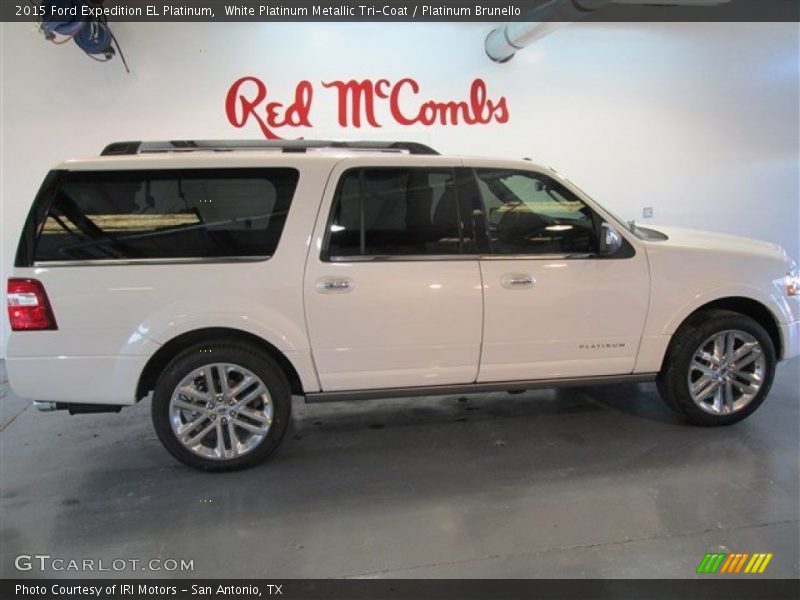 White Platinum Metallic Tri-Coat / Platinum Brunello 2015 Ford Expedition EL Platinum