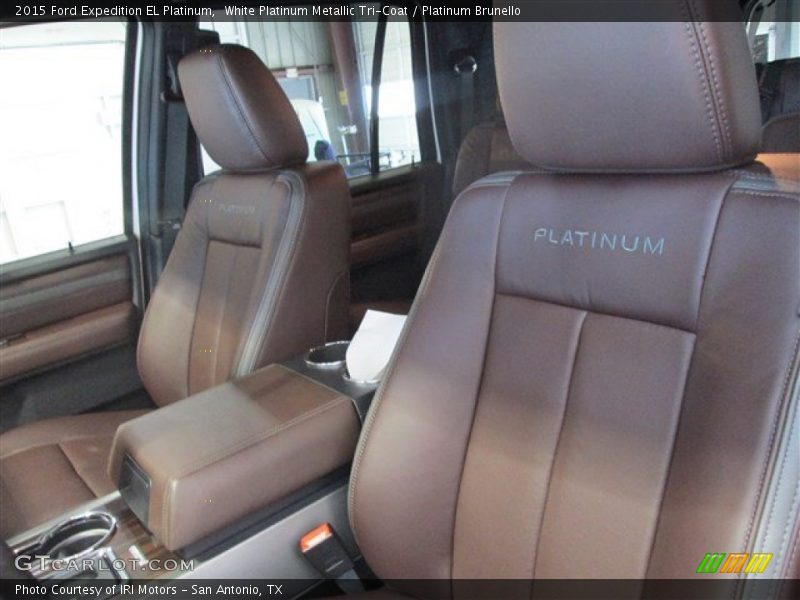 White Platinum Metallic Tri-Coat / Platinum Brunello 2015 Ford Expedition EL Platinum