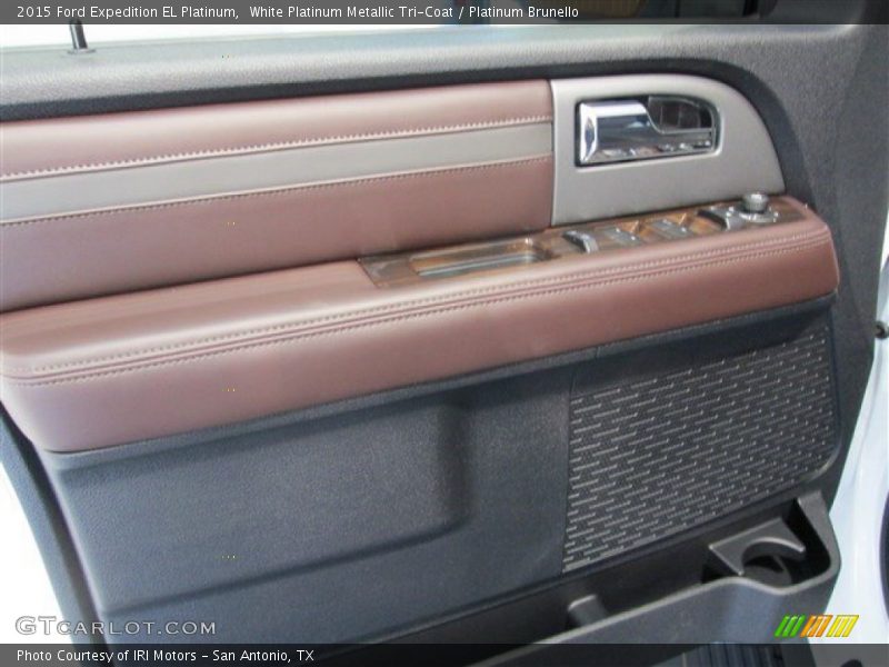 White Platinum Metallic Tri-Coat / Platinum Brunello 2015 Ford Expedition EL Platinum