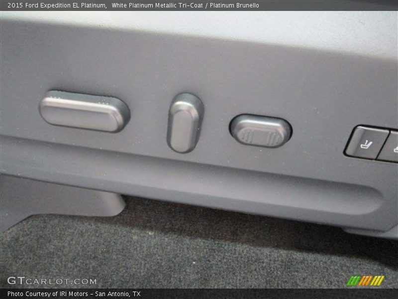 White Platinum Metallic Tri-Coat / Platinum Brunello 2015 Ford Expedition EL Platinum