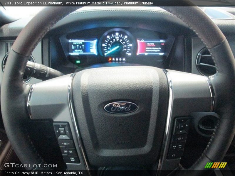 White Platinum Metallic Tri-Coat / Platinum Brunello 2015 Ford Expedition EL Platinum