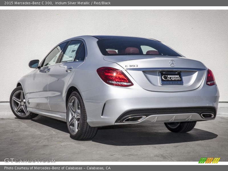 Iridium Silver Metallic / Red/Black 2015 Mercedes-Benz C 300