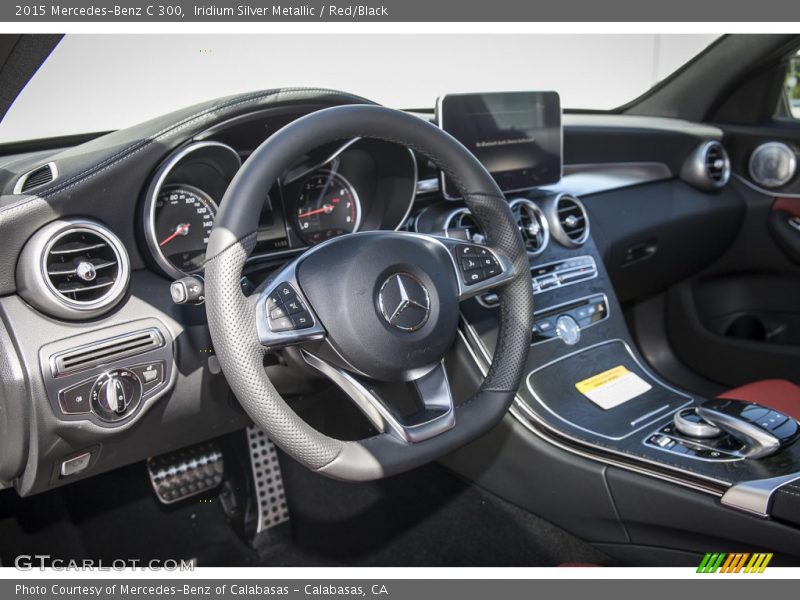 Iridium Silver Metallic / Red/Black 2015 Mercedes-Benz C 300