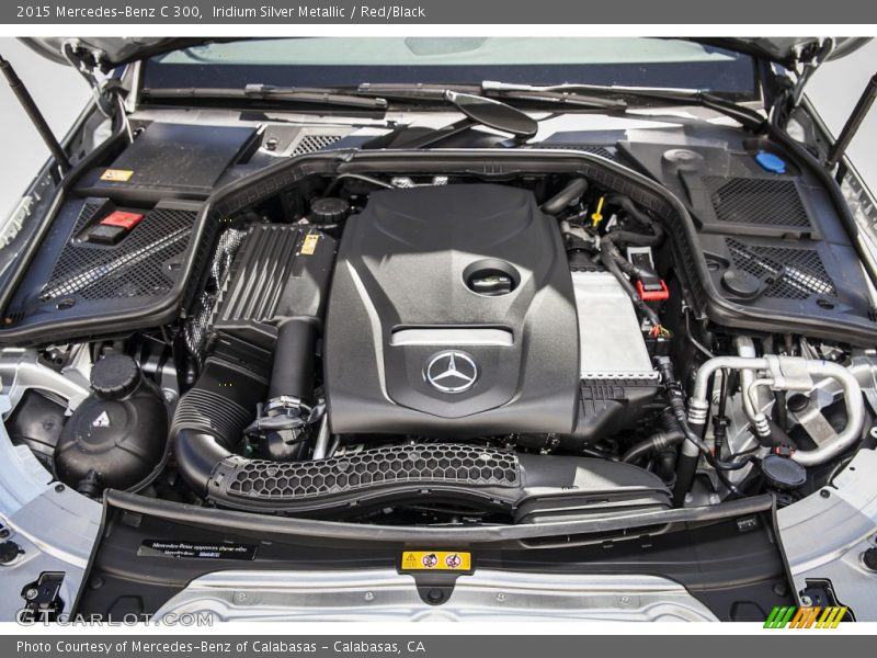 Iridium Silver Metallic / Red/Black 2015 Mercedes-Benz C 300
