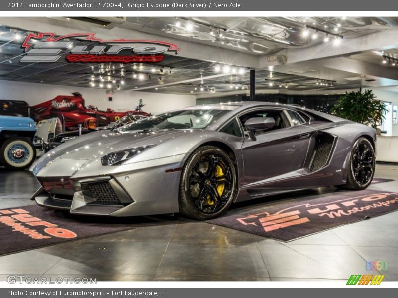 Grigio Estoque (Dark Silver) / Nero Ade 2012 Lamborghini Aventador LP 700-4