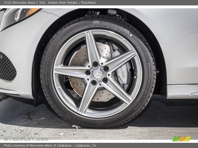 Iridium Silver Metallic / Red/Black 2015 Mercedes-Benz C 300