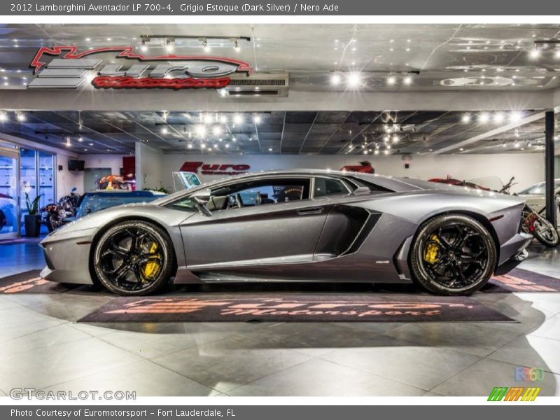 Grigio Estoque (Dark Silver) / Nero Ade 2012 Lamborghini Aventador LP 700-4