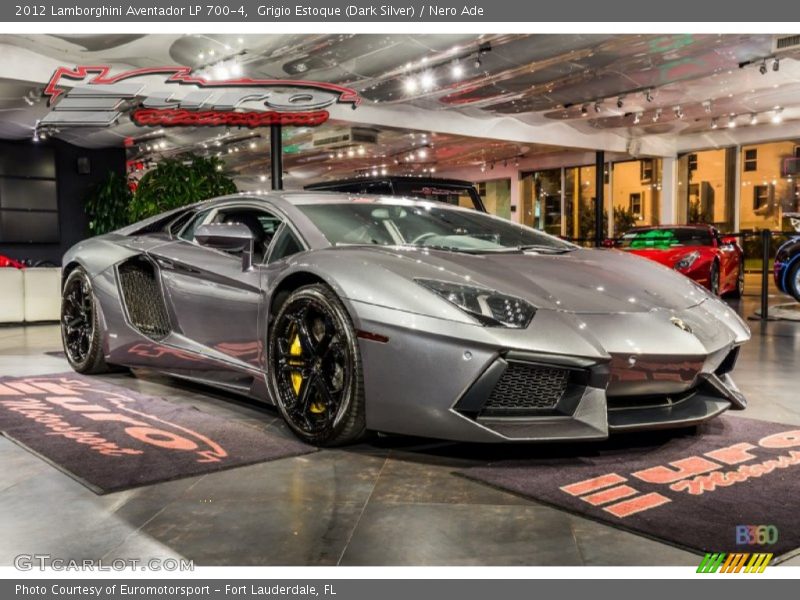 Grigio Estoque (Dark Silver) / Nero Ade 2012 Lamborghini Aventador LP 700-4