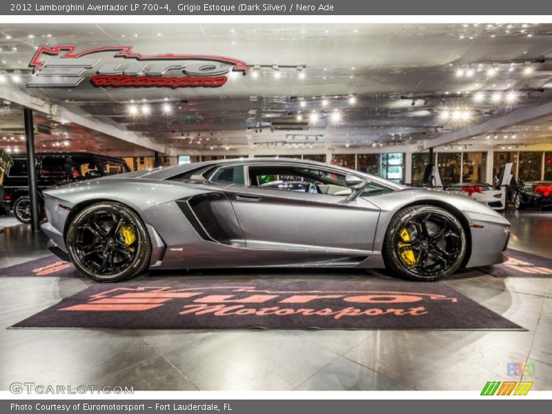 Grigio Estoque (Dark Silver) / Nero Ade 2012 Lamborghini Aventador LP 700-4