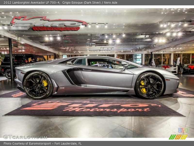 Grigio Estoque (Dark Silver) / Nero Ade 2012 Lamborghini Aventador LP 700-4