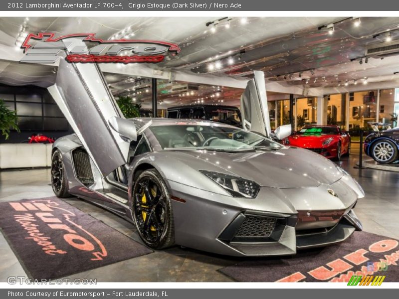 Grigio Estoque (Dark Silver) / Nero Ade 2012 Lamborghini Aventador LP 700-4