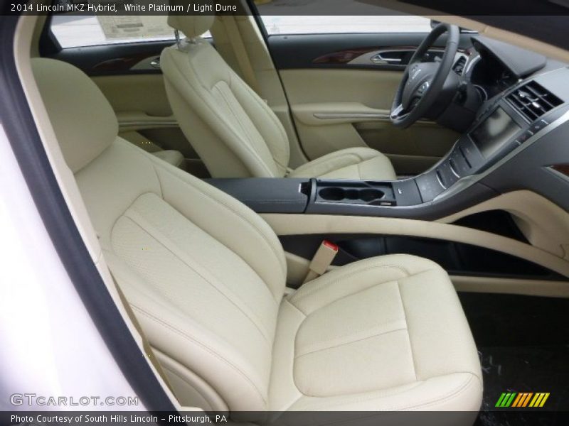 White Platinum / Light Dune 2014 Lincoln MKZ Hybrid