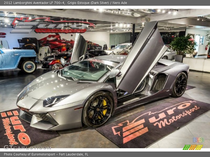 Grigio Estoque (Dark Silver) / Nero Ade 2012 Lamborghini Aventador LP 700-4