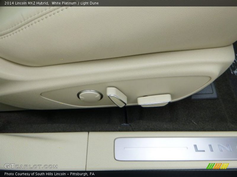 White Platinum / Light Dune 2014 Lincoln MKZ Hybrid
