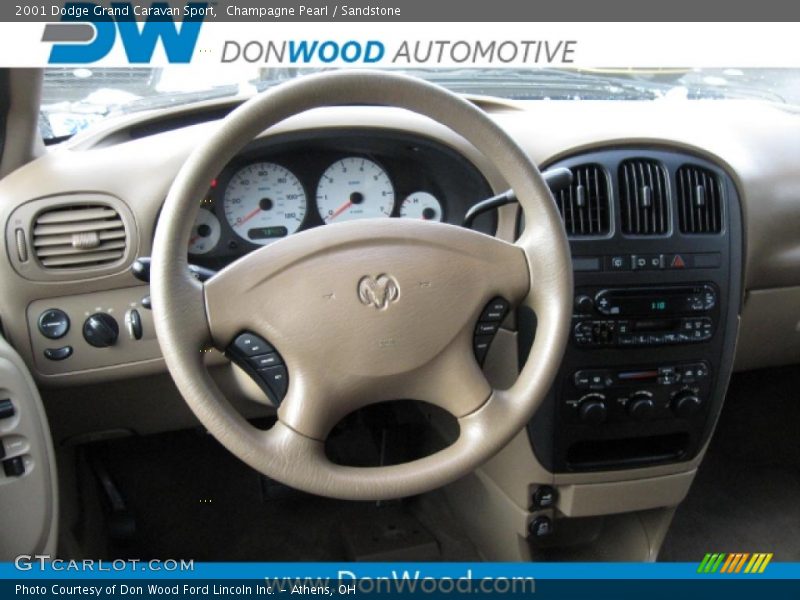 Champagne Pearl / Sandstone 2001 Dodge Grand Caravan Sport