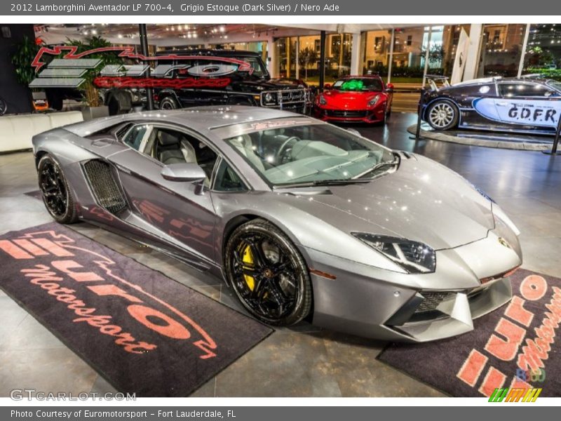 Grigio Estoque (Dark Silver) / Nero Ade 2012 Lamborghini Aventador LP 700-4