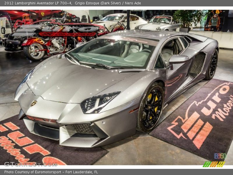 Grigio Estoque (Dark Silver) / Nero Ade 2012 Lamborghini Aventador LP 700-4