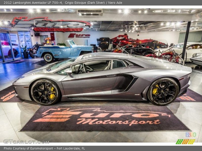 Grigio Estoque (Dark Silver) / Nero Ade 2012 Lamborghini Aventador LP 700-4