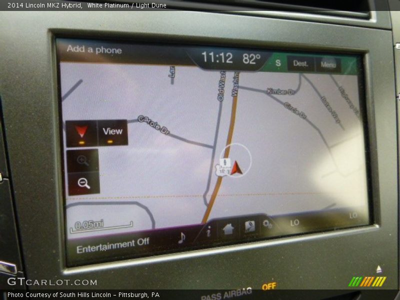 White Platinum / Light Dune 2014 Lincoln MKZ Hybrid