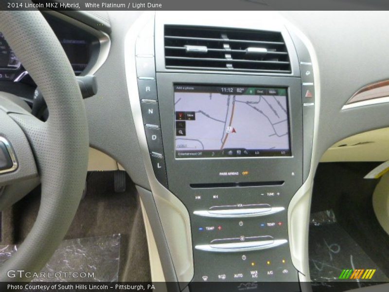 White Platinum / Light Dune 2014 Lincoln MKZ Hybrid