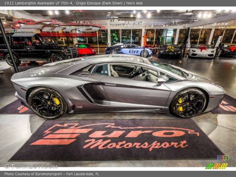 Grigio Estoque (Dark Silver) / Nero Ade 2012 Lamborghini Aventador LP 700-4