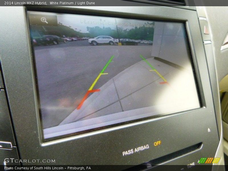 White Platinum / Light Dune 2014 Lincoln MKZ Hybrid