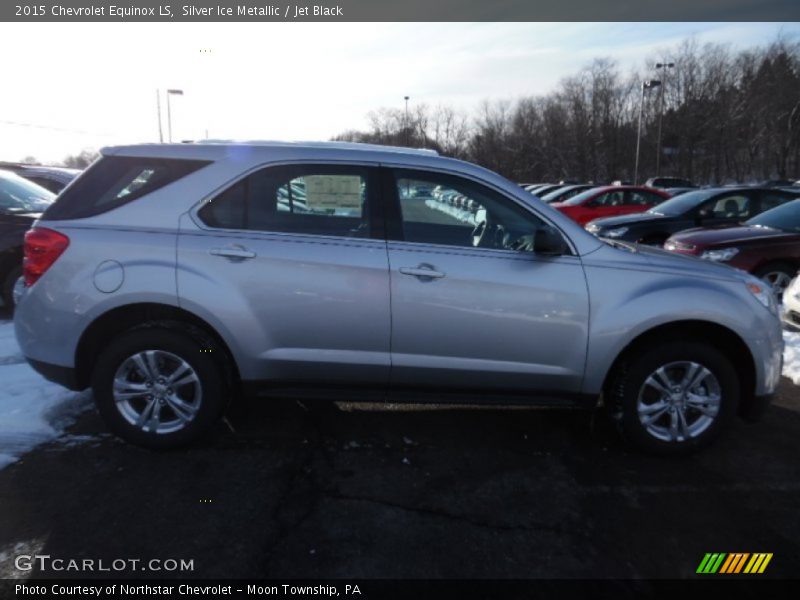 Silver Ice Metallic / Jet Black 2015 Chevrolet Equinox LS