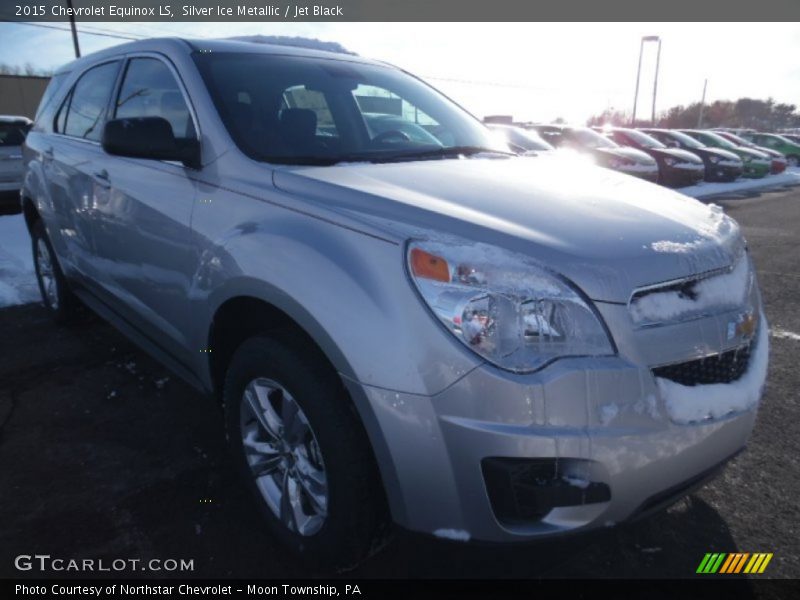 Silver Ice Metallic / Jet Black 2015 Chevrolet Equinox LS