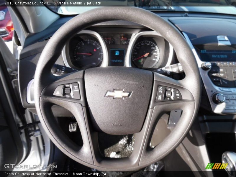 Silver Ice Metallic / Jet Black 2015 Chevrolet Equinox LS
