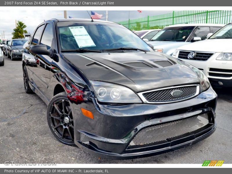 Pitch Black / Charcoal/Light Flint 2007 Ford Focus ZX4 SE Sedan