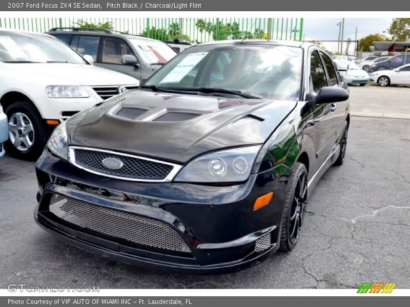Pitch Black / Charcoal/Light Flint 2007 Ford Focus ZX4 SE Sedan
