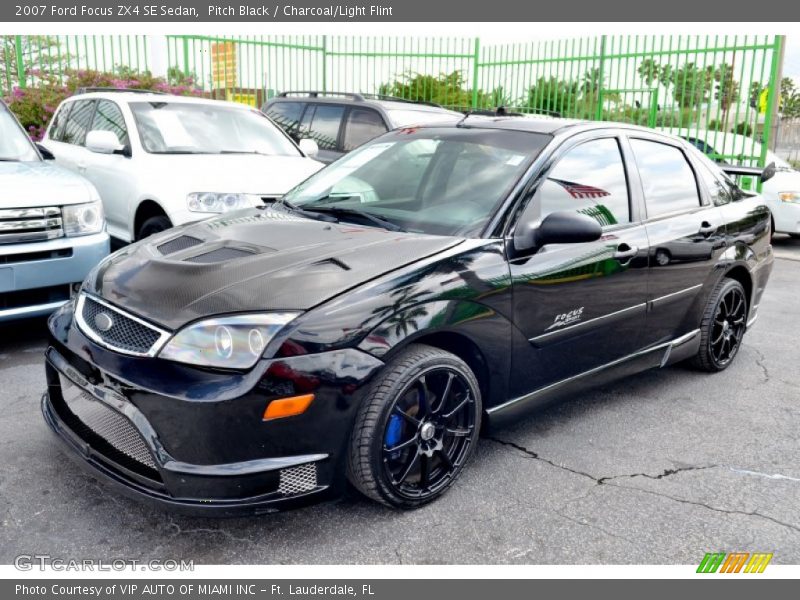Pitch Black / Charcoal/Light Flint 2007 Ford Focus ZX4 SE Sedan