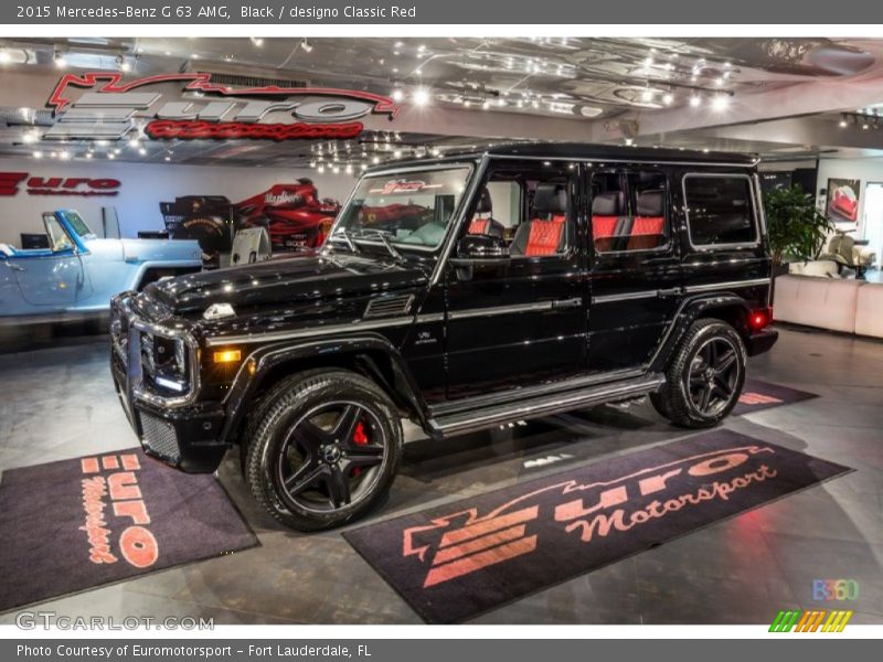 Black / designo Classic Red 2015 Mercedes-Benz G 63 AMG