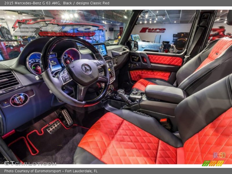 Black / designo Classic Red 2015 Mercedes-Benz G 63 AMG